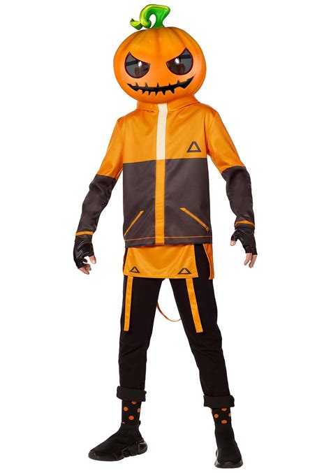 Kid's Fortnite Pumpkin Punk Costume