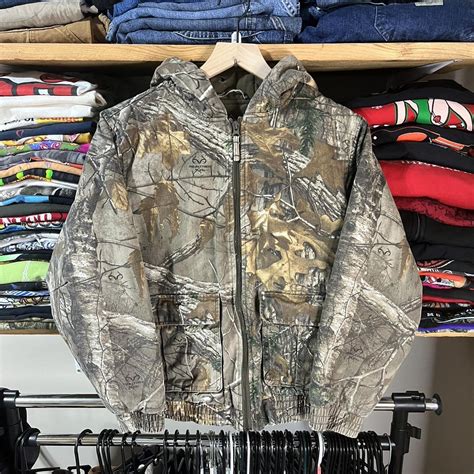 realtree camo jacket youth size L no flaws feel... - Depop