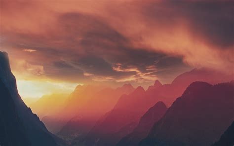 Mountain Sunset 4k Wallpaper