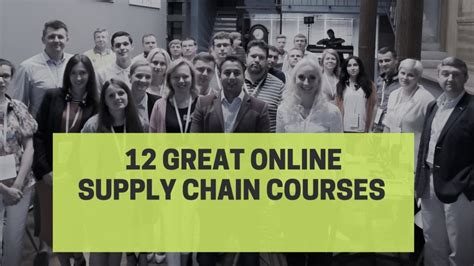 The 12 Great Online Supply Chain Courses in 2020 : r/SupplyChainManagement