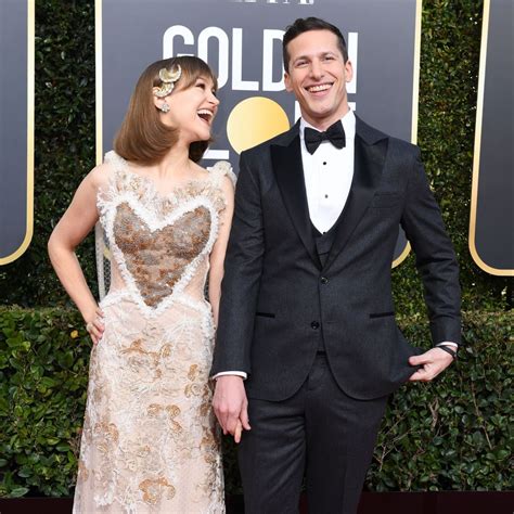 Joanna Newsom and Andy Samberg - Golden Globes Red Carpet 2019 • CelebMafia