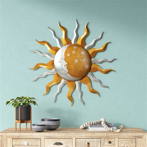 Sun and Moon Wall Décor Metal Sun and Moon Wall Décor Metal - Etsy