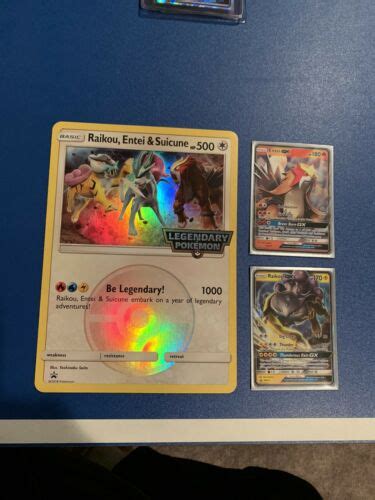 Mavin | Raikou Entei Suicune Jumbo and Entei+Raikou GX Cards Pokemon TCG