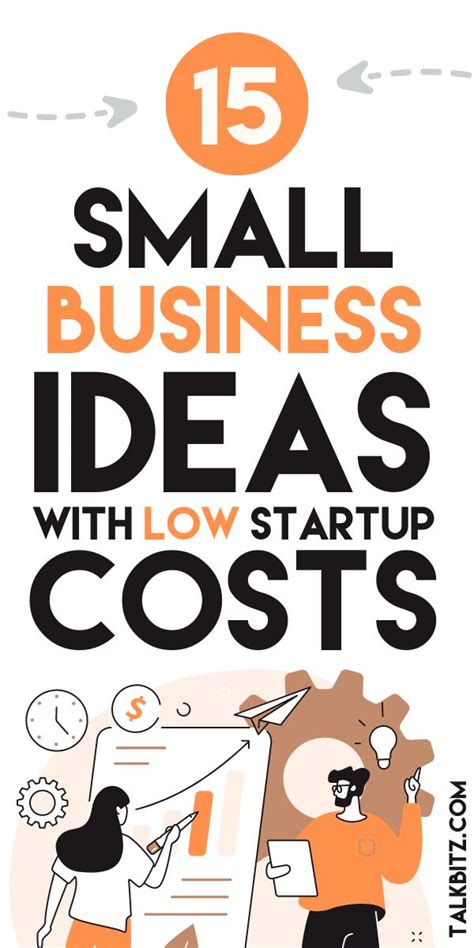 an advertisement for small business ideas with low start cost