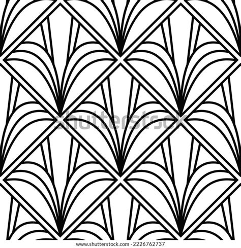 Art Deco Wallpaper Black White Seamless Stock Vector (Royalty Free ...