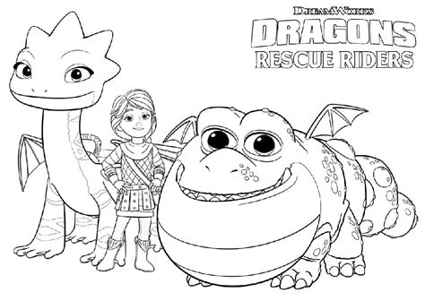 Winger Dragons Rescue Riders coloring page Coloring Page - Free ...