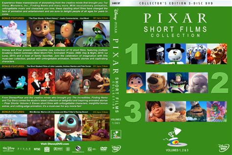 Pixar Short Films Collection - Volumes 1, 2 & 3 (2007-2018) R1 Custom ...