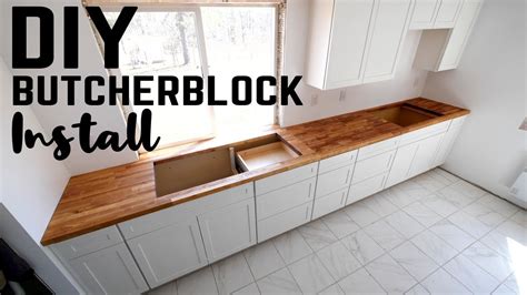 DIY Butcher Block Countertop Installation – Countertops Ideas