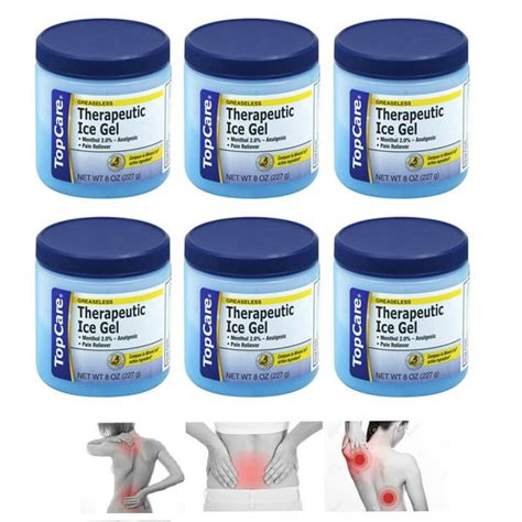 6 Analgesic Gel Menthol Muscle Joint Rub Back Pain Ache Sprain Relief ...