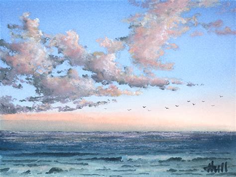 Sunset Clouds- Study - The Jeffrey Hull Gallery - Original Paintings ...