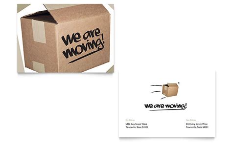 We're Moving Announcement Template Design