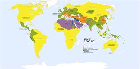 World 1000 & 2000 BC - Vivid Maps