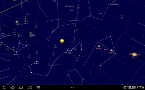 Current Night Sky Map