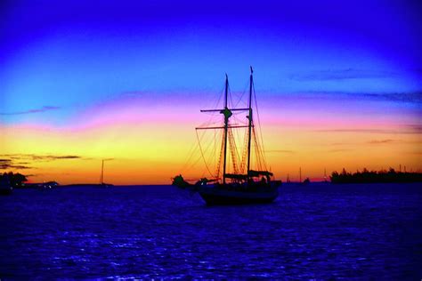 Sunset Sail-Key West Photograph by Cornelia DeDona