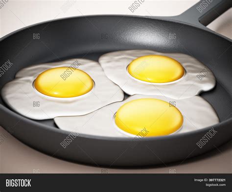 Fried Eggs Frying Pan Image & Photo (Free Trial) | Bigstock