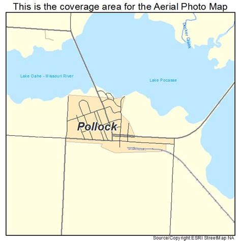 Aerial Photography Map of Pollock, SD South Dakota