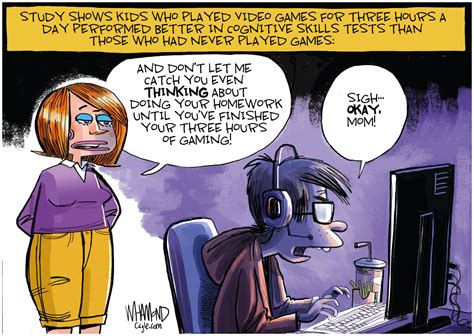 Editorial cartoon: Dave Whamond on video games