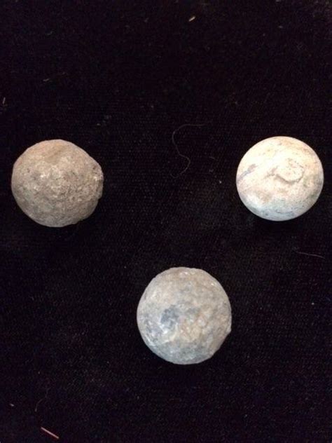 3 REVOLUTIONARY WAR MUSKET BALLS. Guaranteed Authentic!!! Older than ...