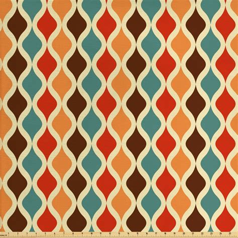 Vintage Pattern Upholstery Fabric Ecru Beige And Red Burgundy Vintage ...