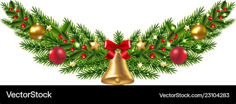 Christmas garland isolated Royalty Free Vector Image