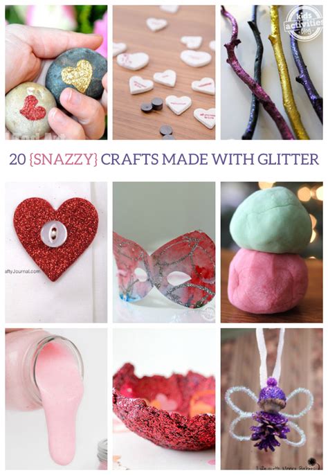 20 {Snazzy} Crafts Made with Glitter