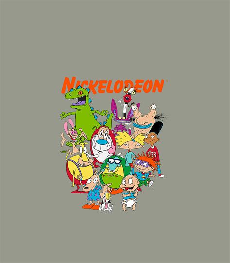 Nickelodeon Group Shot All Retro 90s Characters Digital Art by Ivof MiaOl