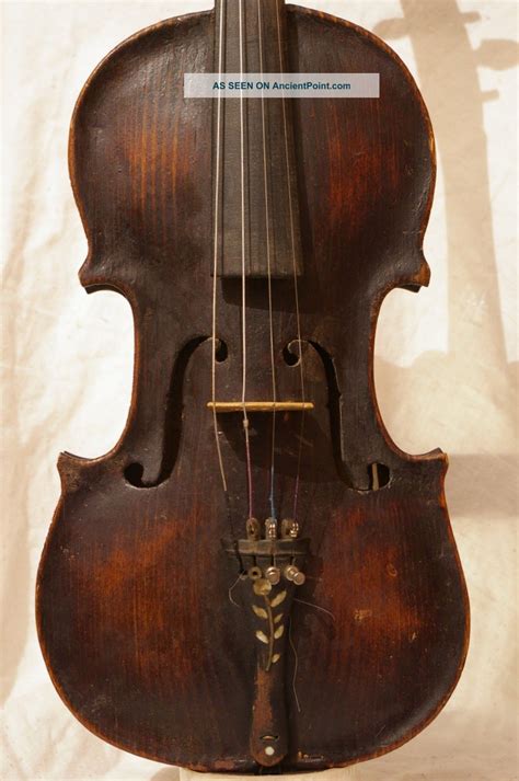 Interesting Antique Violin, ' Brescian ' Scroll