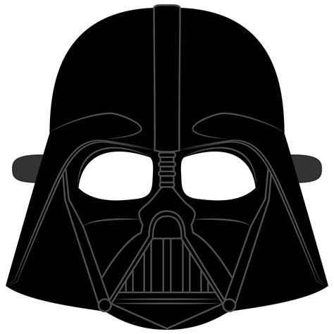 Darth Vader Helmet Mask Template | Free Printable Papercraft Templates