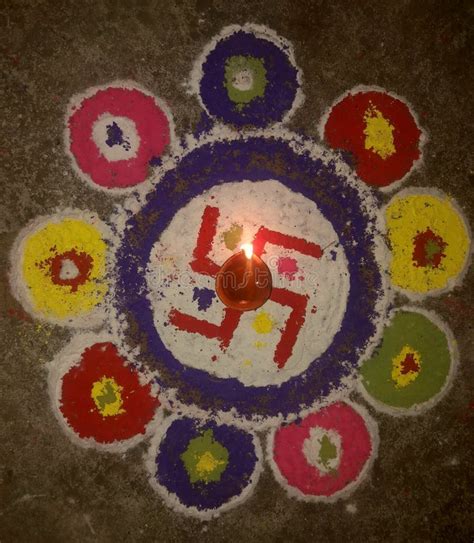 Nepali Festival Tihar stock image. Image of rangoli - 131233453