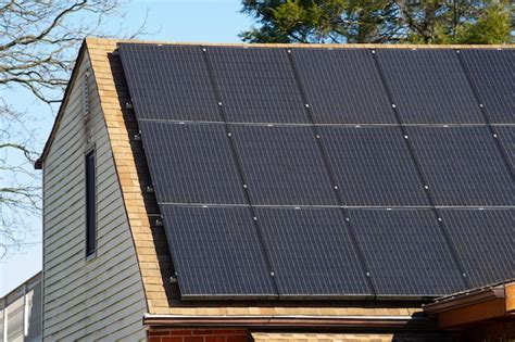 Premium Photo | Solar panels on the roof