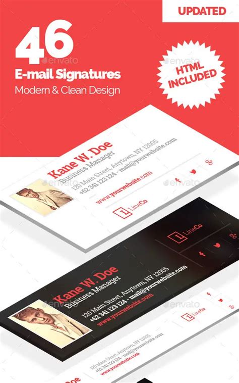 20+ Best Email Signature Templates - Detailed Guide