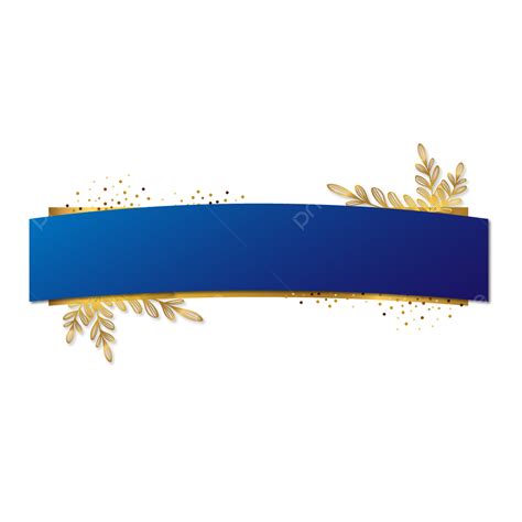 Azul Banner Ribbon Blue Gold Luxurios Design Vector, Golden Blue Ribbon ...