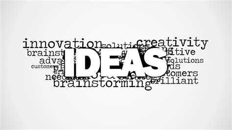 Ideas Word Cloud Picture for PowerPoint - SlideModel