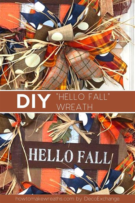 How To Make A "Hello Fall" Wreath