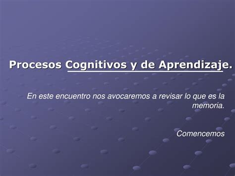 PPT - Procesos Cognitivos y de Aprendizaje. PowerPoint Presentation ...