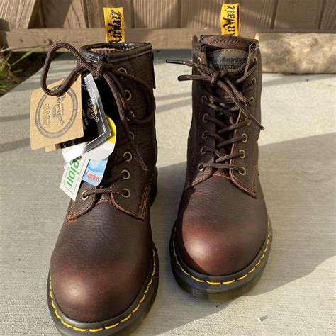 Brand New Doc Martens Industrial boots with steel... - Depop