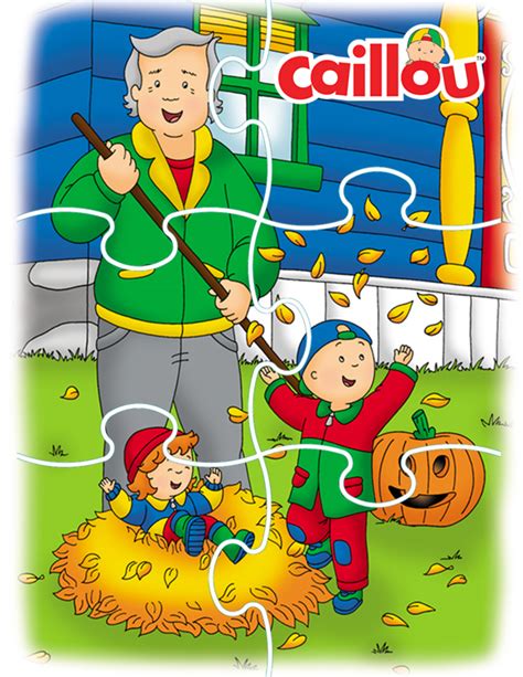 Caillou's Fall Fun - Printable Puzzle! - Caillou