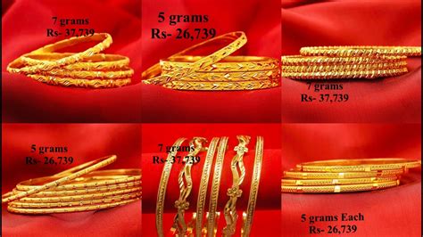 10 Gram Gold Bangles Designs With Price Gold Bangles Designs 2022 Sone ...