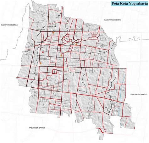 Peta Kota Yogyakarta Lengkap Terbaru Gambar HD dan Keterangannya