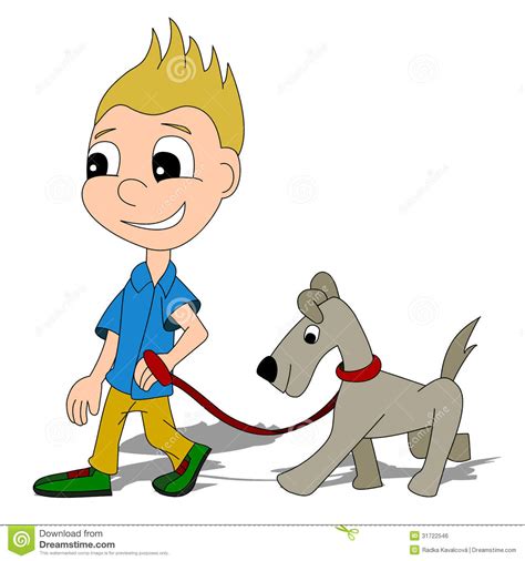 Cartoon Walking Dog Cute And Funny Cliparts