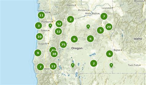 Map Oregon Campgrounds - Map Of Counties Around London