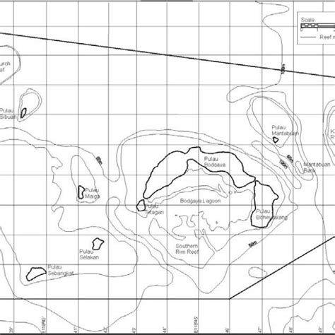 Map of Tun Sakaran Marine Park | Download Scientific Diagram