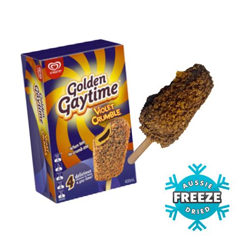 Freeze Dried Streets Gaytime Violet Crumble Ice Cream - Aussie Freeze Dried