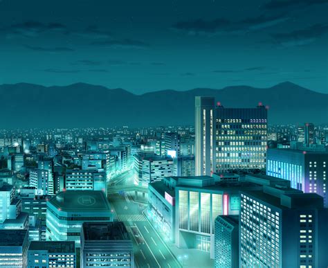 Anime Landscape: City (Anime Background)