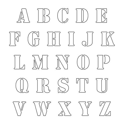 Templates For Alphabet Letters