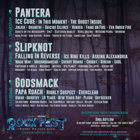 Rock Fest 2024 Lineup - Haily Kellsie