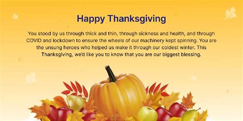 50+ Thanksgiving Greetings to Employees Free Download 2024 ...