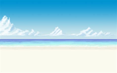 Anime Scenery Beach