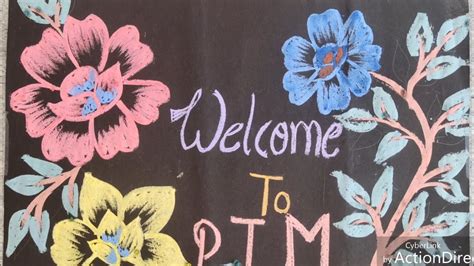 Welcome To Ptm Blackboard Decoration Classroom School On You