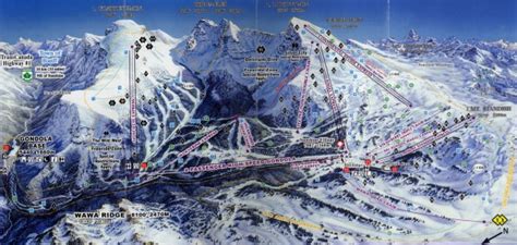 Sunshine Village Ski Trail Map • mappery